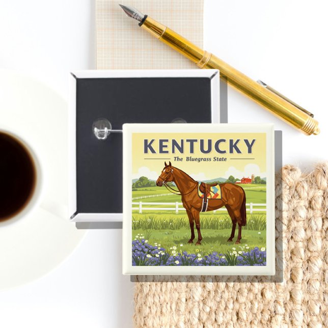 Chapa Cuadrada Vintage Kentucky (Subido por el creador)