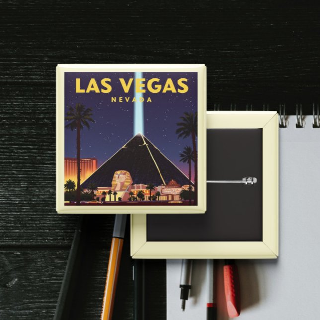 Chapa Cuadrada Vintage Las Vegas Nevada (Subido por el creador)