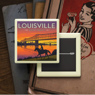 Chapa Cuadrada Vintage Louisville Kentucky