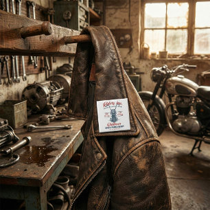 Chapa Cuadrada Vintage Motorcycle Riders Inc