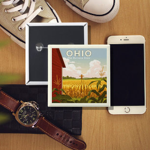 Chapa Cuadrada Vintage Ohio