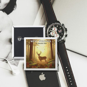 Chapa Cuadrada Vintage West Virginia