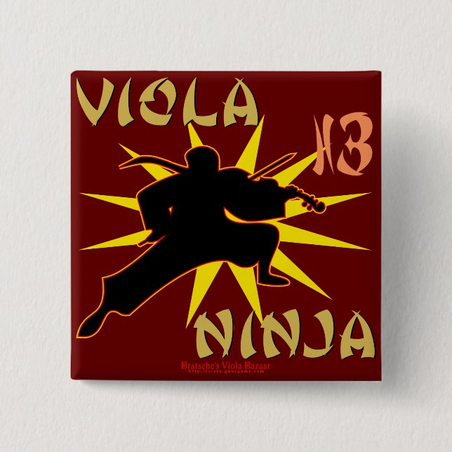 Chapa Cuadrada Viola Ninja (Anverso)