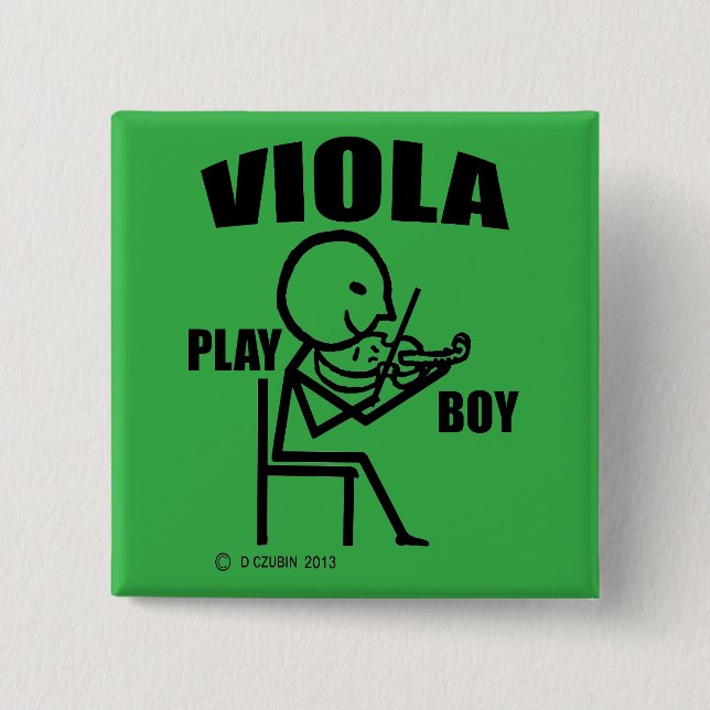 Chapa Cuadrada Viola Play Boy (Anverso)