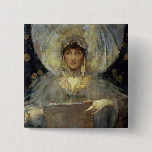 Chapa Cuadrada Violeta, duquesa de Rutland (Anverso)