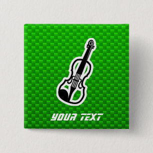Chapa Cuadrada Violín verde