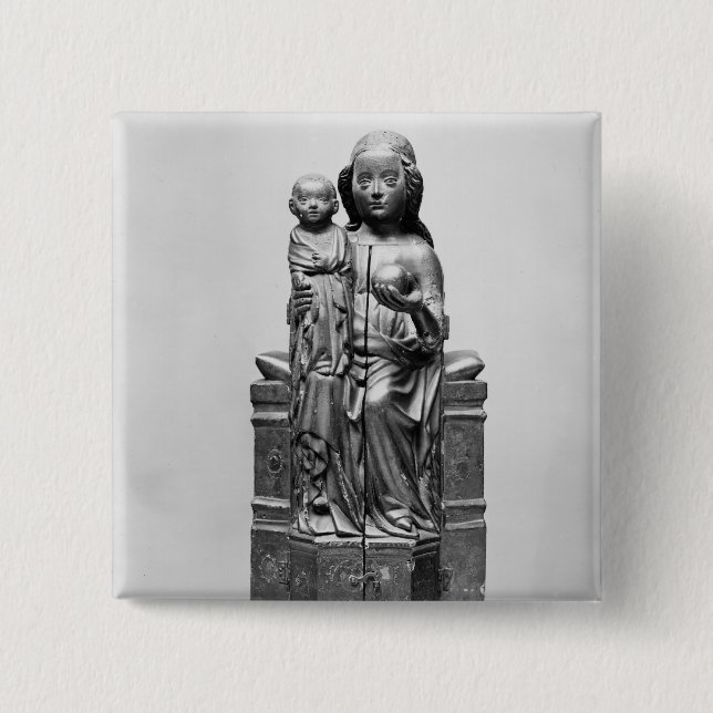 Chapa Cuadrada Virgen cerrada, comienzo del siglo XV (Anverso)