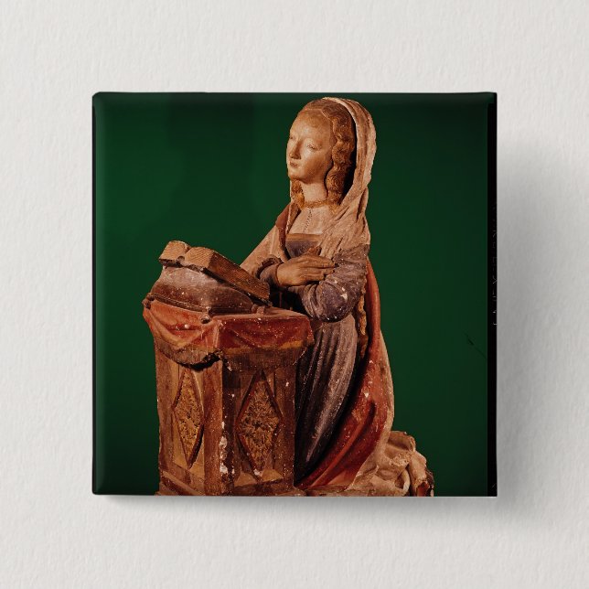 Chapa Cuadrada Virgen del anuncio (Anverso)