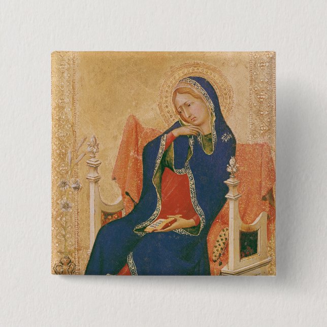 Chapa Cuadrada Virgen del anuncio (Anverso)