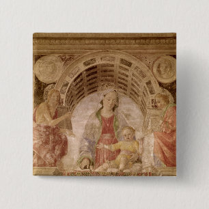 Chapa Cuadrada Virgen y niño 2