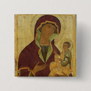 Chapa Cuadrada Virgen y niño, c.1500