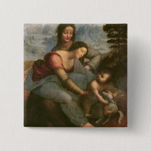 Chapa Cuadrada Virgen y niño con St Anne, c.1510