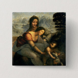 Chapa Cuadrada Virgen y niño con St Anne, c.1510