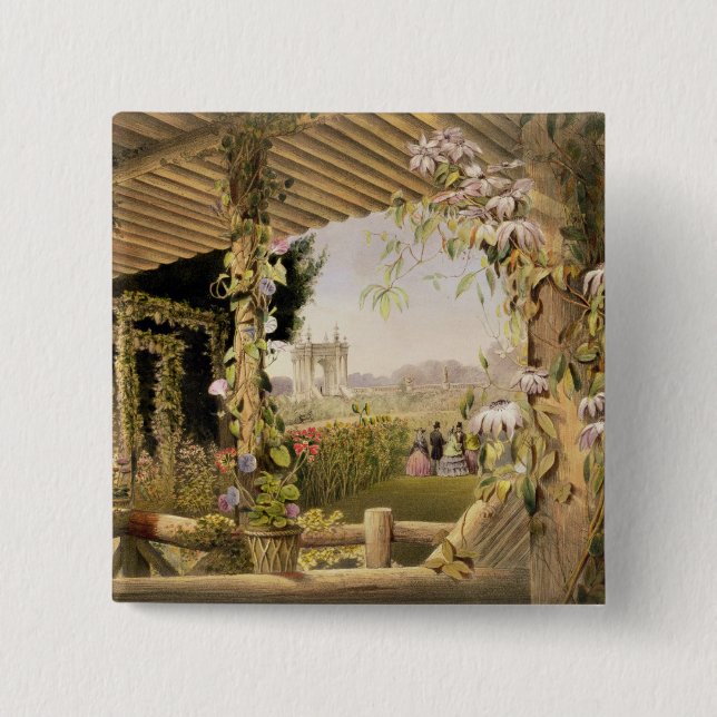 Chapa Cuadrada Visión desde Seat rústico, Shrublands, 'del G (Anverso)