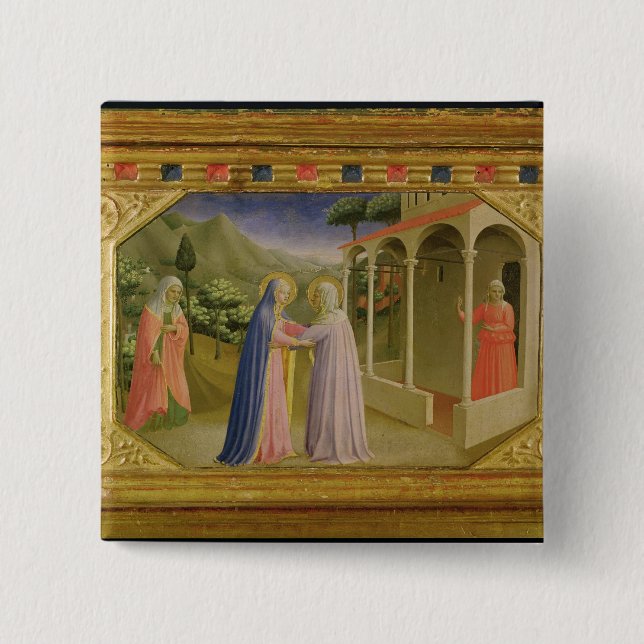 Chapa Cuadrada Visitation, del anuncio de la predela (Anverso)