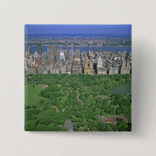 Chapa Cuadrada Vista aérea de Central Park y el lado oeste