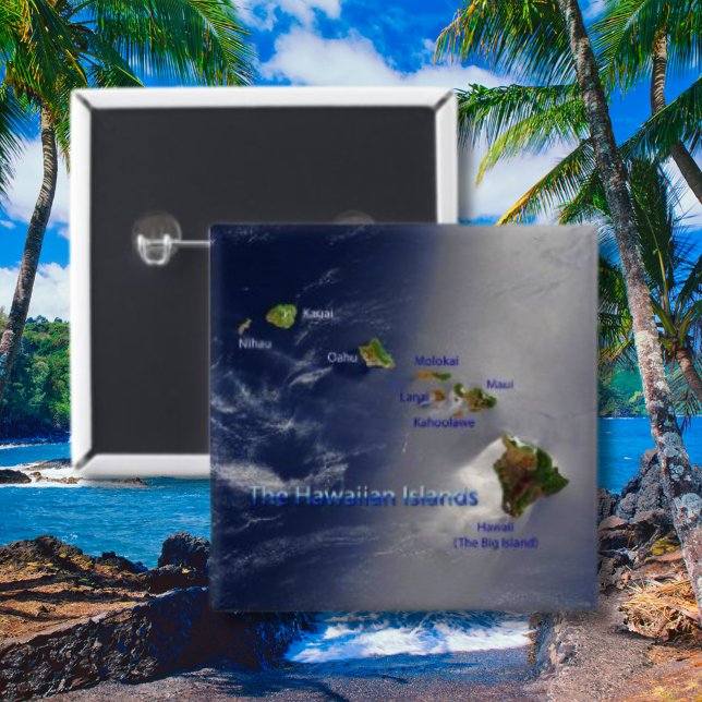 Chapa Cuadrada Vista aérea de las Islas Hawái (aerial view of Hawaii)