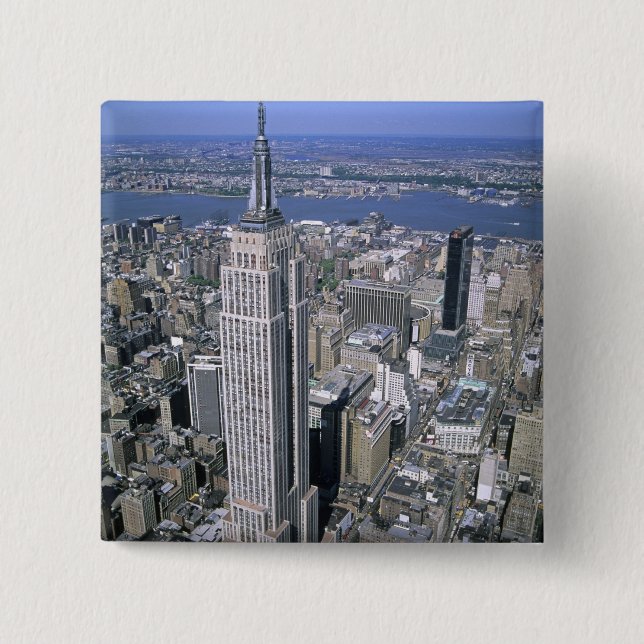 Chapa Cuadrada Vista aérea del Empire State Building y (Anverso)