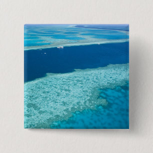 Chapa Cuadrada Vista aérea del Gran Arrecife de Coral por la