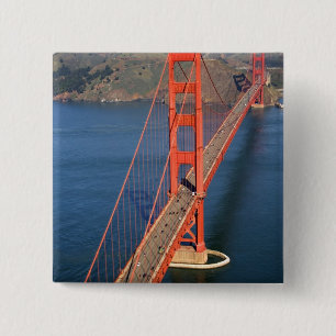 Chapa Cuadrada Vista aérea del puente Golden Gate en la