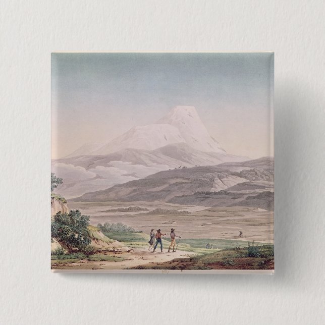 Chapa Cuadrada Vista de Cajambe (Anverso)