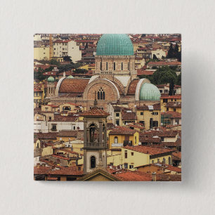 Chapa Cuadrada Vista de Florencia, Italia desde Piazza
