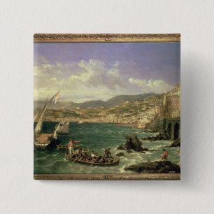 Chapa Cuadrada Vista de Génova, 1854 (aceite en lona)