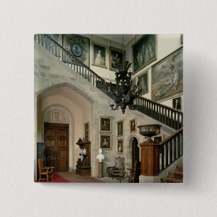Chapa Cuadrada Vista de la escalera Pasillo, 1812-15