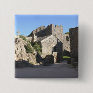 Chapa Cuadrada Vista de la iglesia fortificada construida por los