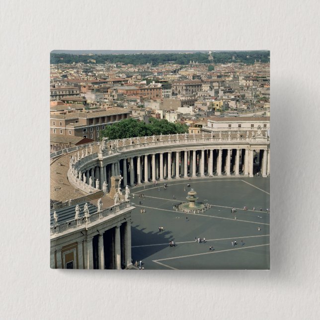 Chapa Cuadrada Vista de la plaza (Anverso)