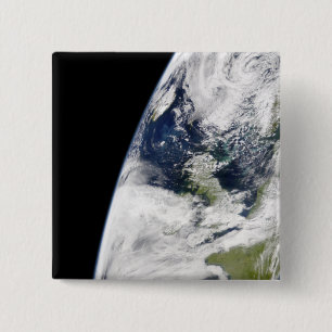 Chapa Cuadrada Vista de la tierra del espacio