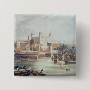 Chapa Cuadrada Vista de la torre de Londres