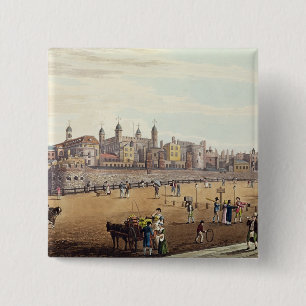 Chapa Cuadrada Vista de la torre de Londres