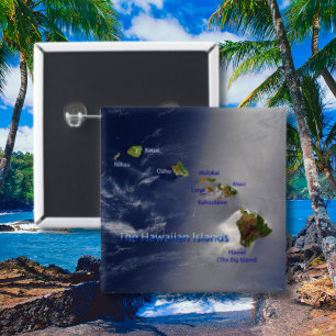 Chapa Cuadrada Vista de las Islas Hawái