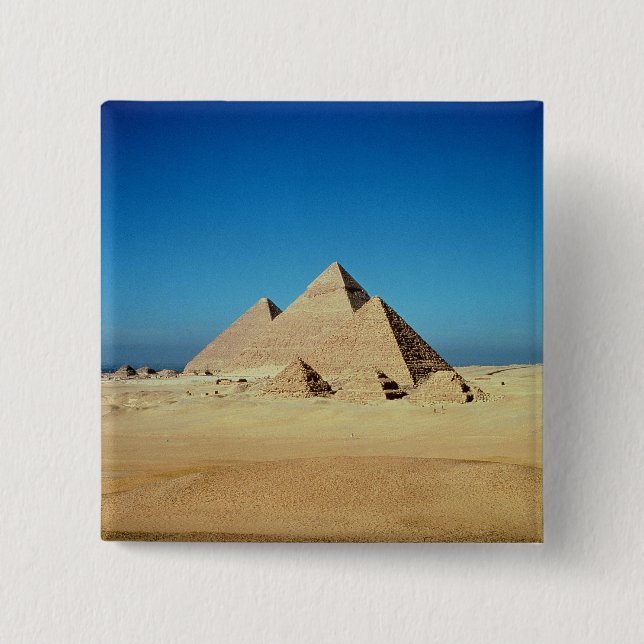 Chapa Cuadrada Vista de las pirámides (Anverso)