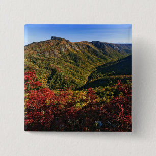 Chapa Cuadrada Vista de otoño del desfiladero de Linville a menud
