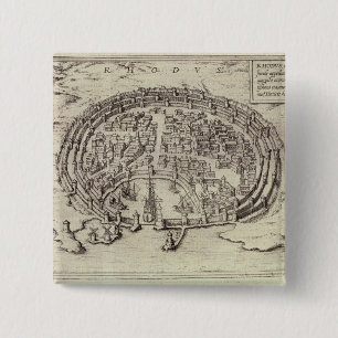 Chapa Cuadrada Vista de Rodas, del 'teatro de las ciudades