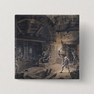 Chapa Cuadrada Vista de una célula en el Bastille