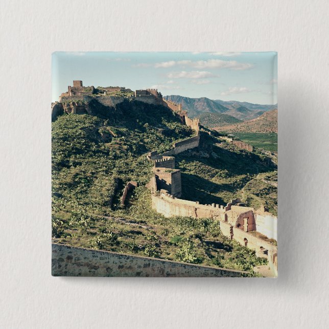 Chapa Cuadrada Vista del castillo, 8vo-12mo siglo (Anverso)