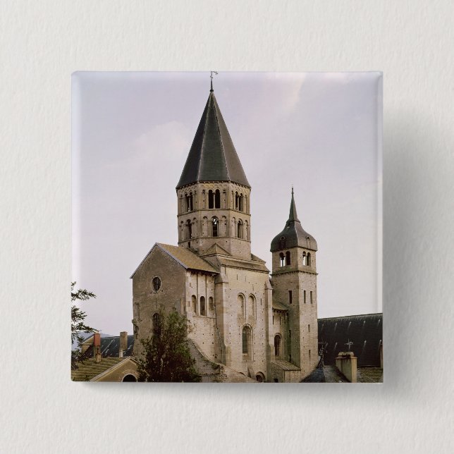 Chapa Cuadrada Vista del Clocher de l'Eau Benite (Anverso)