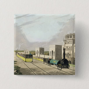 Chapa Cuadrada Vista del ferrocarril de Manchester y de