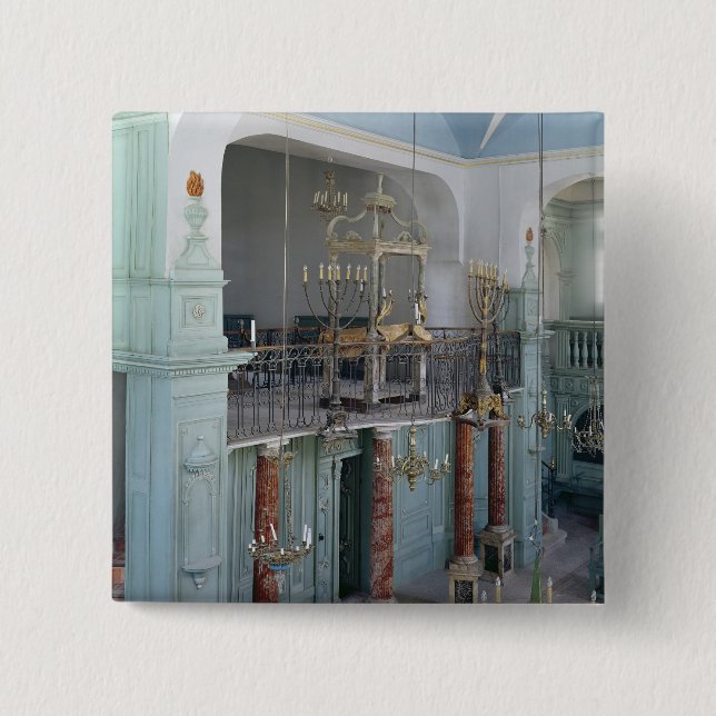 Chapa Cuadrada Vista del interior de la Cavaillon (Anverso)