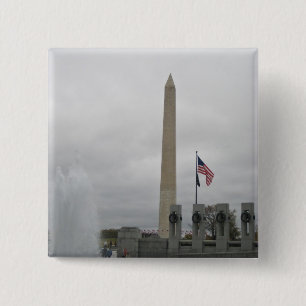 Chapa Cuadrada Vista del monumento de Washington del monumento de