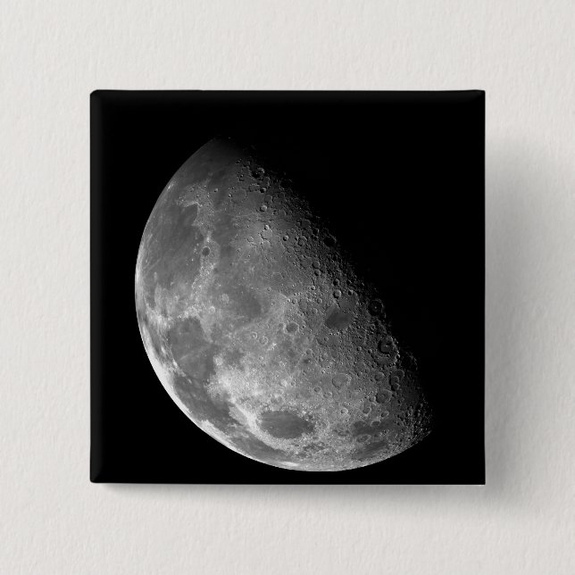 Chapa Cuadrada Vista del polo norte de la Luna (Anverso)