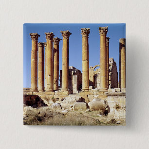 Chapa Cuadrada Vista del Templo de Artemisa, ANUNCIO construido