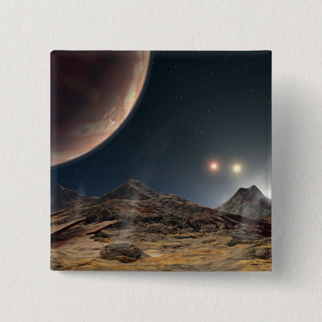 Chapa Cuadrada Vista desde una hipotética luna en órbita (Anverso)