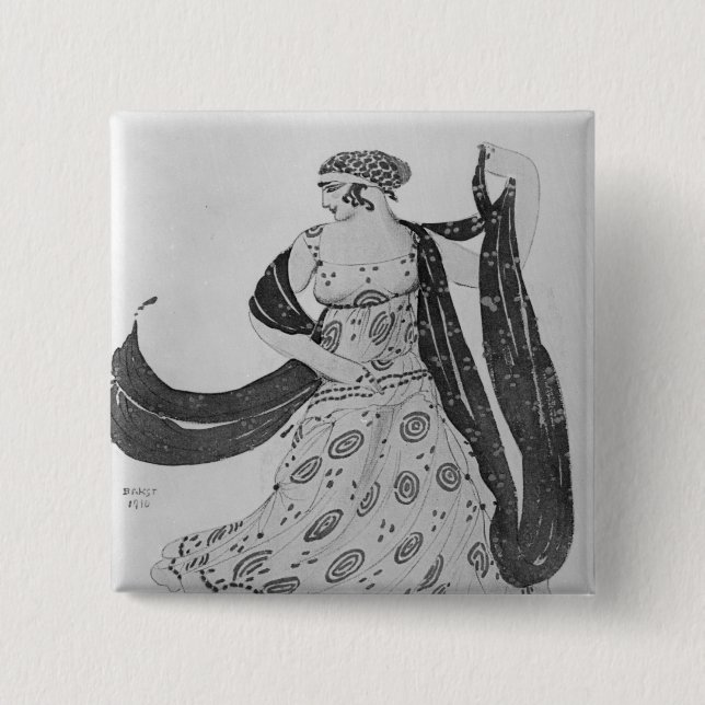 Chapa Cuadrada Vista el diseño para "Cleopatra", 1910 (Anverso)