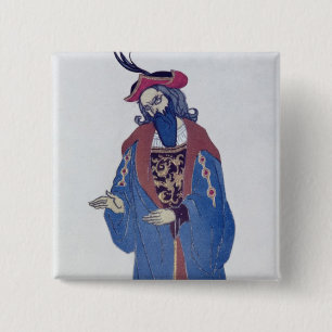 Chapa Cuadrada Vista el diseño para la Azul-Barba, del Beaut el