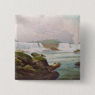 Chapa Cuadrada Vista general de Niagara Falls del lado canadiense
