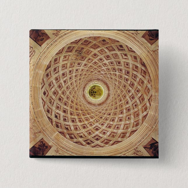 Chapa Cuadrada Vista interior de la cúpula en la capilla (Anverso)